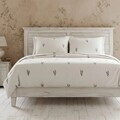 Lenjerie de pat King Size, Floral Dream, Homla, 200x220 cm, 3 piese, bumbac, alb