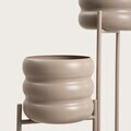 Suport pentru flori Buuble, Homla, 36x25x60 cm, metal, bej