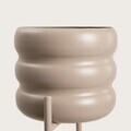Suport pentru flori Buuble, Homla, 36x25x60 cm, metal, bej