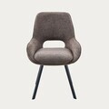 Scaun Alagi, Homla, 57x63x82 cm, metal/poliester, maro