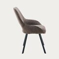 Scaun Alagi, Homla, 57x63x82 cm, metal/poliester, maro
