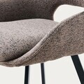 Scaun Alagi, Homla, 57x63x82 cm, metal/poliester, maro