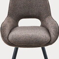 Scaun Alagi, Homla, 57x63x82 cm, metal/poliester, maro