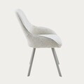 Scaun Alagi, Homla, 57x63x82 cm, metal/poliester, bej