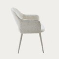 Scaun Conte, Homla, 55x62x85 cm, metal/poliester, bej