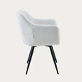 Scaun Comodo, Homla, 59x58x84 cm, metal/poliester, ecru