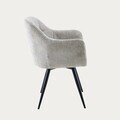 Scaun Comodo, Homla, 59x58x84 cm, metal/poliester, bej