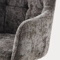 Scaun Comodo, Homla, 59x58x84 cm, metal/poliester, maro inchis
