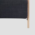 Canapea extensibila 1 loc Calore, Homla, 117x90x82 cm, lemn/poliester, gri inchis