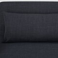 Canapea extensibila 1 loc Calore, Homla, 117x90x82 cm, lemn/poliester, gri inchis