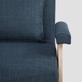 Canapea extensibila 1 loc Calore, Homla, 117x90x82 cm, lemn/poliester, albastru inchis