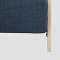 Canapea extensibila 1 loc Calore, Homla, 117x90x82 cm, lemn/poliester, albastru inchis