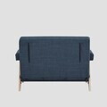 Canapea extensibila 1 loc Calore, Homla, 117x90x82 cm, lemn/poliester, albastru inchis