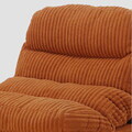 Scaun de birou rotativ Cordivo, Homla, 66x71x83 cm, metal/poliester/bumbac, caramiziu