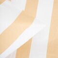 Lenjerie de pat King Size, Rayas, Homla, 200x220 cm, 3 piese, microfibra din poliester, alb/bej