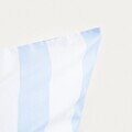 Lenjerie de pat King Size, Rayas, Homla, 200x220 cm, 3 piese, microfibra din poliester, alb/albastru