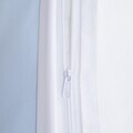 Lenjerie de pat King Size, Rayas, Homla, 200x220 cm, 3 piese, microfibra din poliester, alb/albastru
