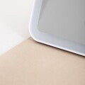 Oglinda cosmetica cu iluminare LED, Narave, Homla, 20x23x1.5 cm, plastic/sticla, bej