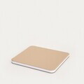 Oglinda cosmetica cu iluminare LED, Narave, Homla, 20x23x1.5 cm, plastic/sticla, bej