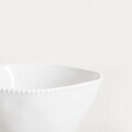 Serviciu de masa 6 piese Padra, Homla, ceramica, alb