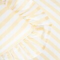 Lenjerie de pat King Size, Trudy, Homla, 200x220 cm, 3 piese, bumbac, galben/alb