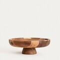 Platou servire Mooka, Homla, 30.5x11 cm, lemn, maro