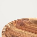 Platou servire Mooka, Homla, 30.5x11 cm, lemn, maro