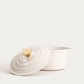 Oala Andreas, Homla, 24 cm, 4 L, fonta, crem