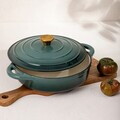 Oala Andreas, Homla, 28 cm, 2.5 L, fonta, verde