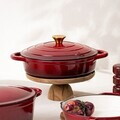 Oala Andreas, Homla, 28 cm, 2.5 L, fonta, visiniu