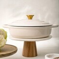 Oala Andreas, Homla, 28 cm, 2.5 L, fonta, crem