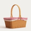 Cos de picnic Perlotte, Homla, 38x26x18 cm, plastic/in/poliester, natur