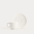 Set ceai / cafea 8 piese Beno, Homla, 150 ml, portelan, alb