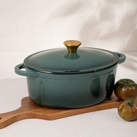Oala Andreas, Homla, 4.5 L, fonta, verde