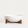 Bol Caviano, Homla, 25.5x9.5 cm, portelan/lemn, multicolor