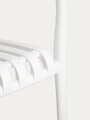 Scaun pentru gradina Valoro, Homla, 54.50x58.50x81 cm, plastic, alb
