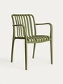 Scaun pentru gradina Valoro, Homla, 54.50x58.50x81 cm, plastic, verde