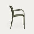 Scaun pentru gradina Valoro, Homla, 54.50x58.50x81 cm, plastic, verde inchis