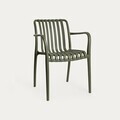 Scaun pentru gradina Valoro, Homla, 54.50x58.50x81 cm, plastic, verde inchis