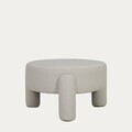 Taburet Ollera, Homla, 65x36 cm, MDF/poliester, ecru