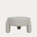 Taburet Ollera, Homla, 65x36 cm, MDF/poliester, ecru