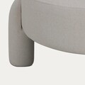Taburet Ollera, Homla, 65x36 cm, MDF/poliester, ecru