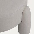 Taburet Ollera, Homla, 65x36 cm, MDF/poliester, ecru