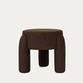 Taburet Ollera, Homla, 46.5x41 cm, MDF/poliester, maro inchis