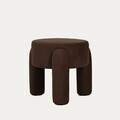 Taburet Ollera, Homla, 46.5x41 cm, MDF/poliester, maro inchis