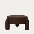 Taburet Ollera, Homla, 65x36 cm, MDF/poliester, maro inchis