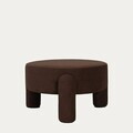 Taburet Ollera, Homla, 65x36 cm, MDF/poliester, maro inchis