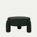 Taburet Ollera, Homla, 65x36 cm, MDF/poliester, verde inchis