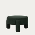 Taburet Ollera, Homla, 65x36 cm, MDF/poliester, verde inchis