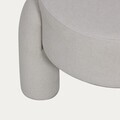 Taburet Ollera, Homla, 46.5x41 cm, MDF/poliester, ecru